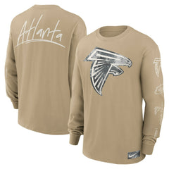 Atlanta Falcons Essential Statement Max90 Long Sleeve T-Shirt - Tan T-shirts