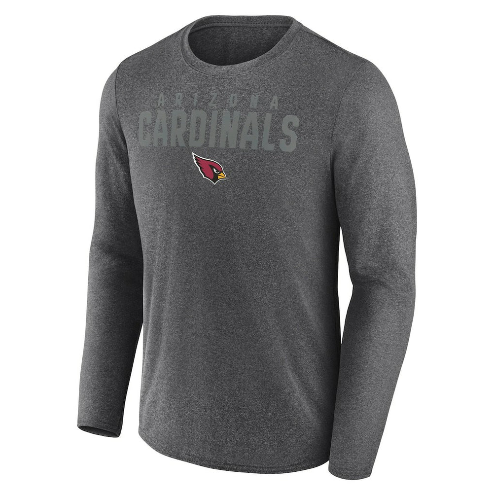 Arizona Cardinals Blackout Long Sleeve T-Shirt - Heather Charcoal T-shirts