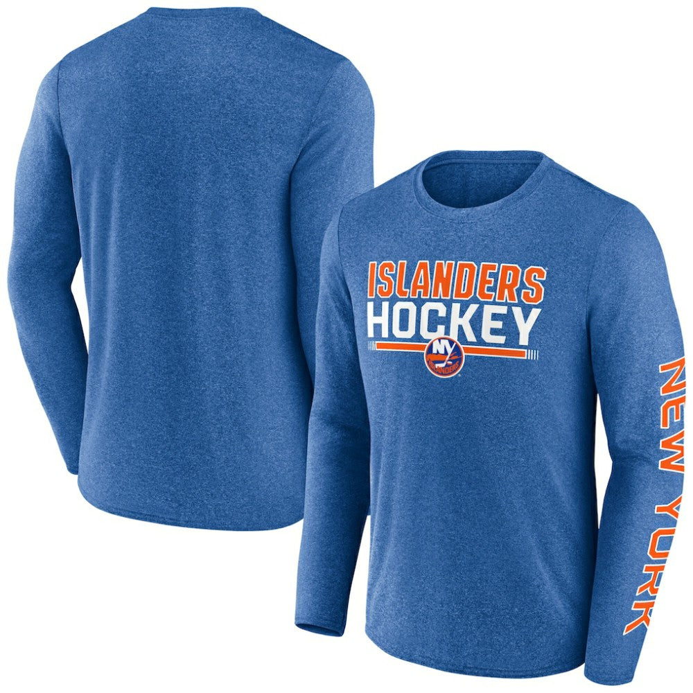New York Islanders Fanatics Sweep Iconic Synthetic Long Sleeve T-Shirt - Heather Royal | US 202688589