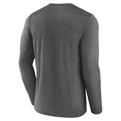 Pittsburgh Penguins Fanatics Sweep Iconic Synthetic Long Sleeve T-Shirt - Heather Charcoal | US 202688597