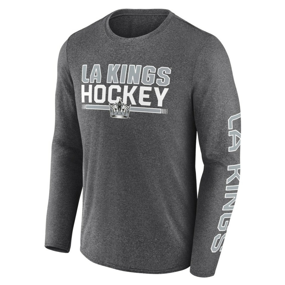 Los Angeles Kings Fanatics Sweep Iconic Synthetic Long Sleeve T-Shirt - Heather Charcoal | US 202688601