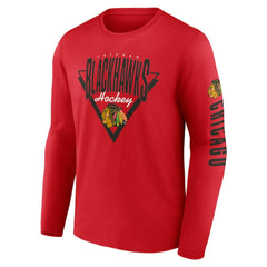 Chicago Blackhawks Fanatics Headline Long Sleeve T-Shirt - Red | US 202688623