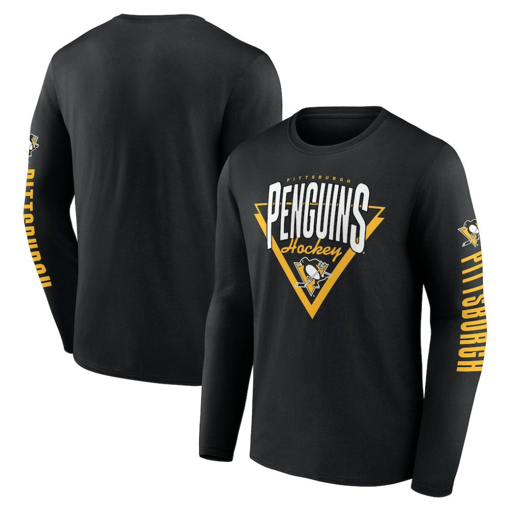 Pittsburgh Penguins Fanatics Headline Long Sleeve T-Shirt - Black | US 202688625
