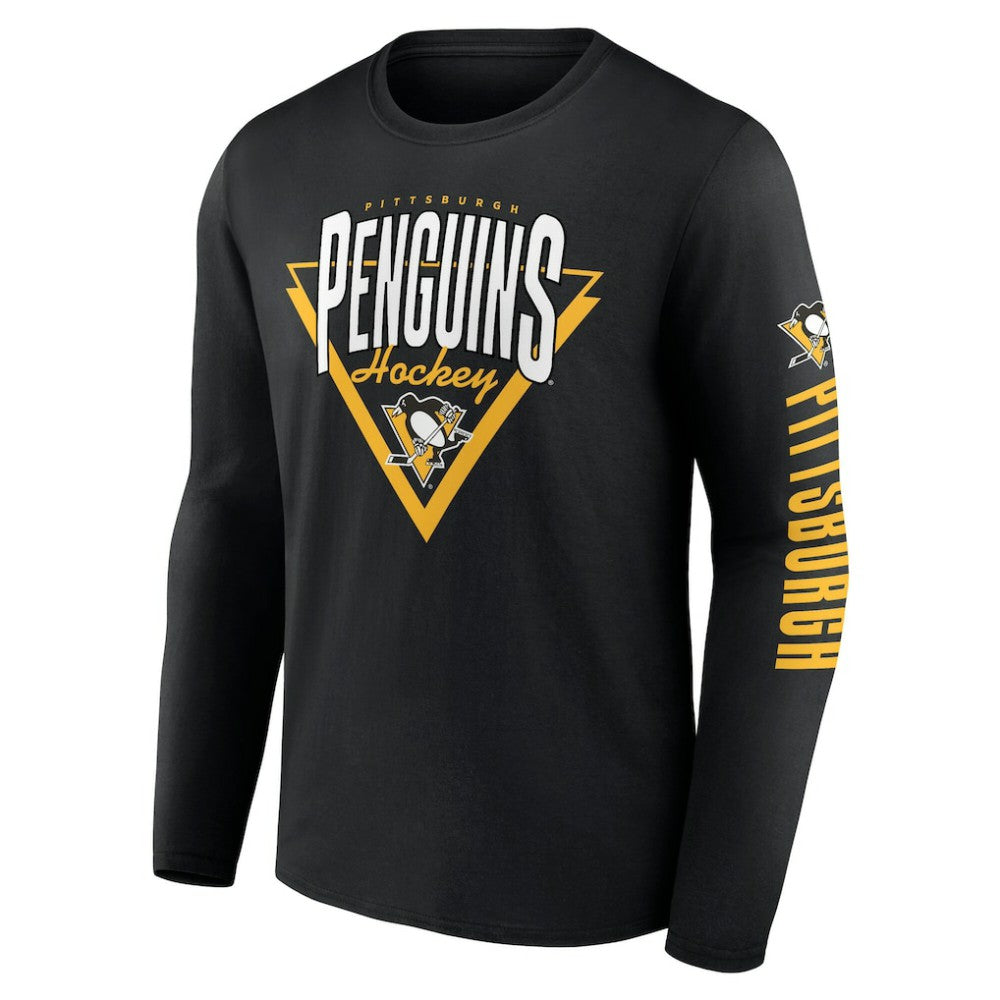 Pittsburgh Penguins Fanatics Headline Long Sleeve T-Shirt - Black | US 202688625