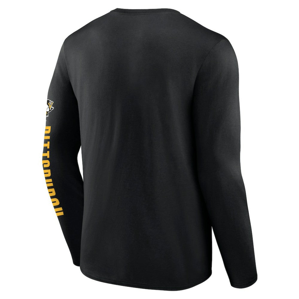 Pittsburgh Penguins Fanatics Headline Long Sleeve T-Shirt - Black | US 202688625