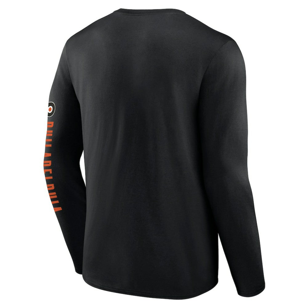 Philadelphia Flyers Fanatics Headline Long Sleeve T-Shirt - Black | US 202688629