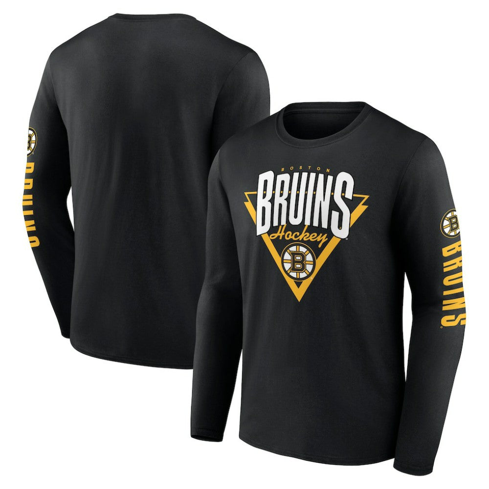 Boston Bruins Fanatics Headline Long Sleeve T-Shirt - Black | US 202688636