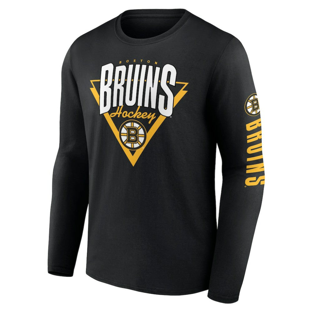 Boston Bruins Fanatics Headline Long Sleeve T-Shirt - Black | US 202688636