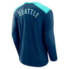 Seattle Kraken Fanatics Iconic Exclusive Long Sleeve T-Shirt - Deep Sea Blue | US 202688638