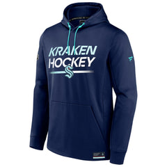 Seattle Kraken Fanatics Authentic Pro Fleece Pullover Hoodie - Deep Sea Blue | US 202688823