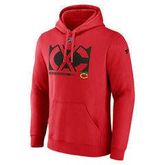 Chicago Blackhawks Fanatics Fleece Pullover Hoodie - Red | US 202689007