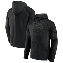 Calgary Flames Fanatics Black Ice Defender Raglan Pullover Hoodie | US 202689248