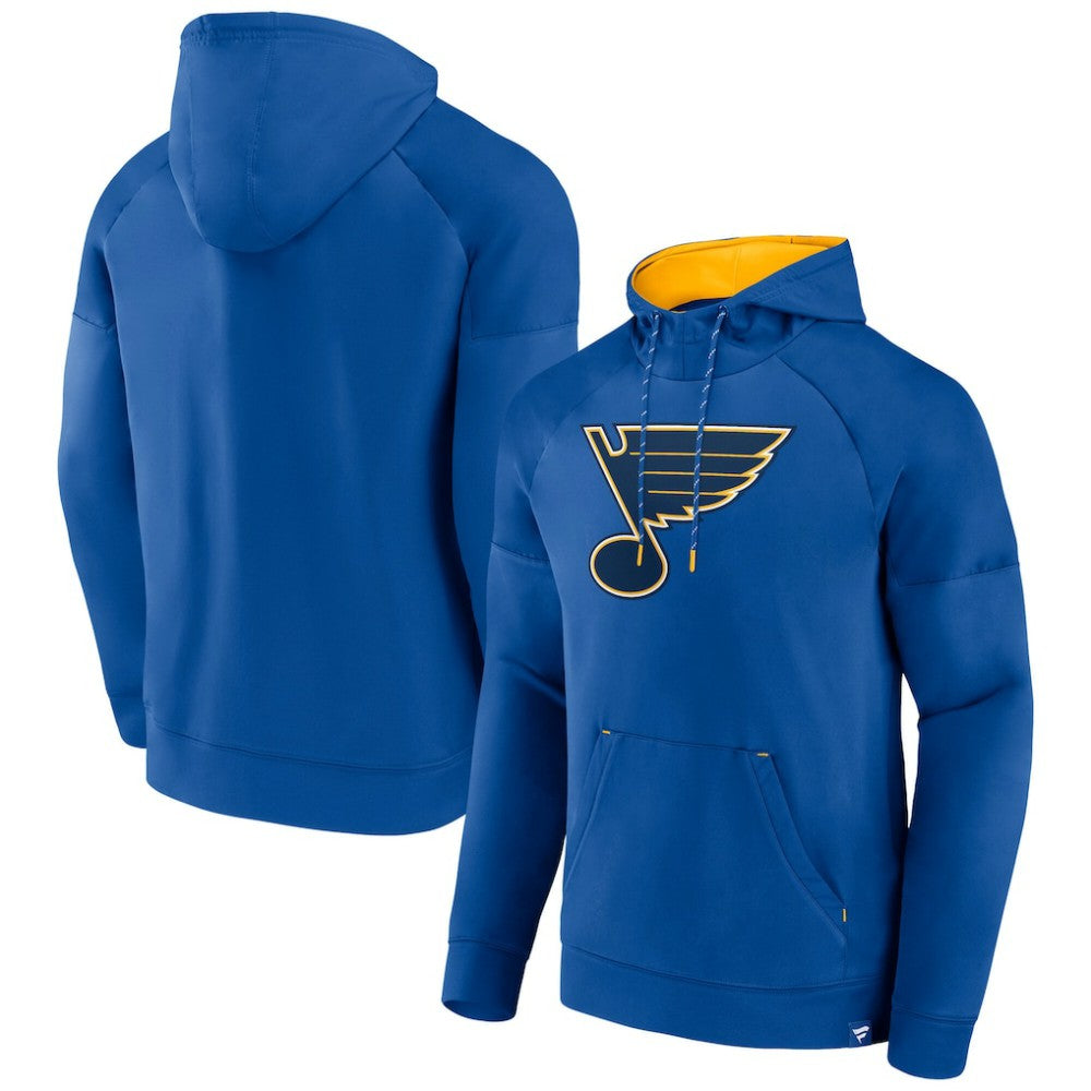 St. Louis Blues Fanatics Iconic Defender Raglan Pullover Hoodie - Royal | US 202689258