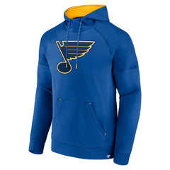 St. Louis Blues Fanatics Iconic Defender Raglan Pullover Hoodie - Royal | US 202689258