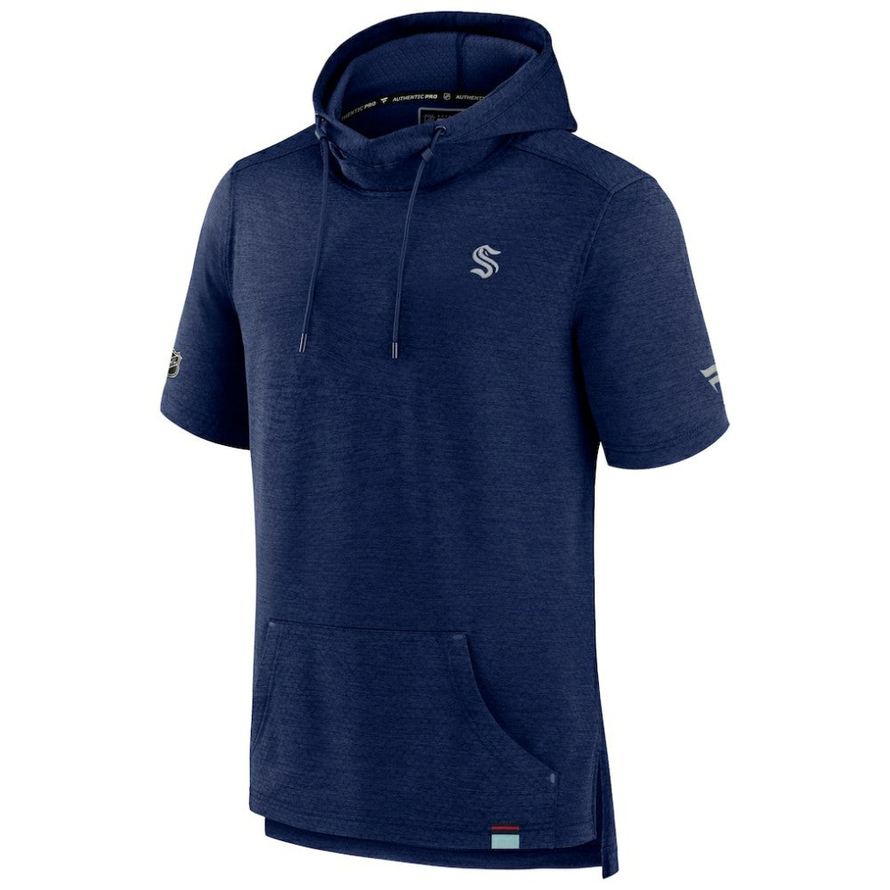 Seattle Kraken Fanatics Authentic Pro Pullover Hoodie - Heather Deep Sea Blue | US 202689289