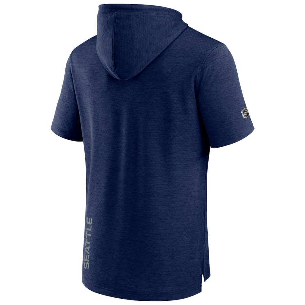 Seattle Kraken Fanatics Authentic Pro Pullover Hoodie - Heather Deep Sea Blue | US 202689289