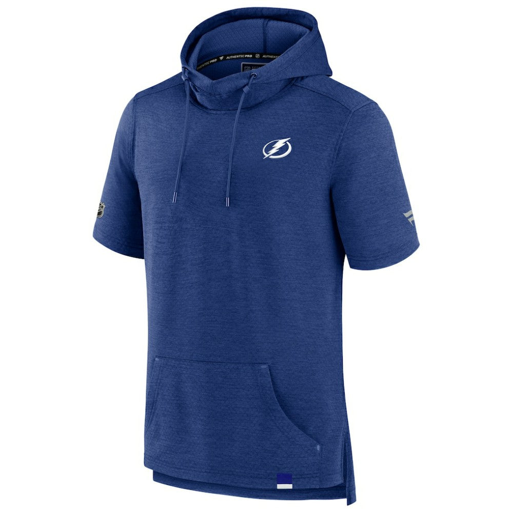 Tampa Bay Lightning Fanatics Authentic Pro Pullover Hoodie - Heather Blue | US 202689291