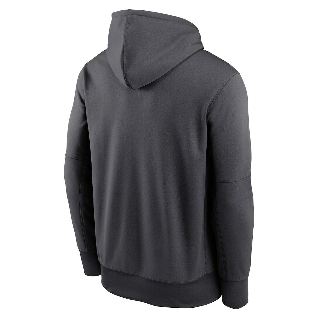 Miami Dolphins Team Muscle Performance Fleece Pullover Hoodie - Anthracite Hoodies