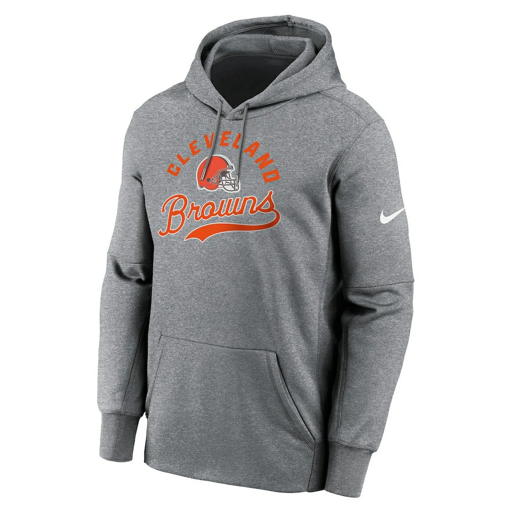 Cleveland Browns Performance Fleece Pullover Hoodie - Heather Gray Hoodies