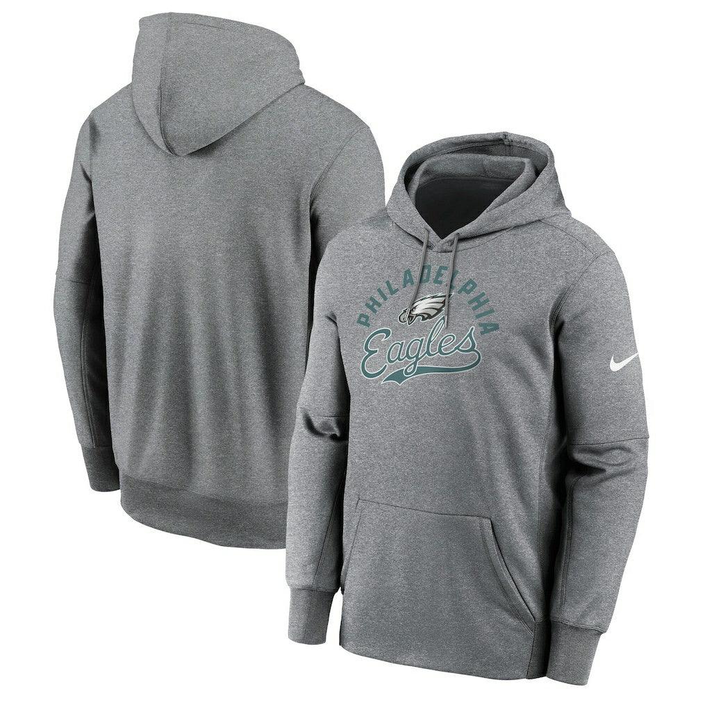 Philadelphia Eagles Performance Fleece Pullover Hoodie - Heather Gray Hoodies