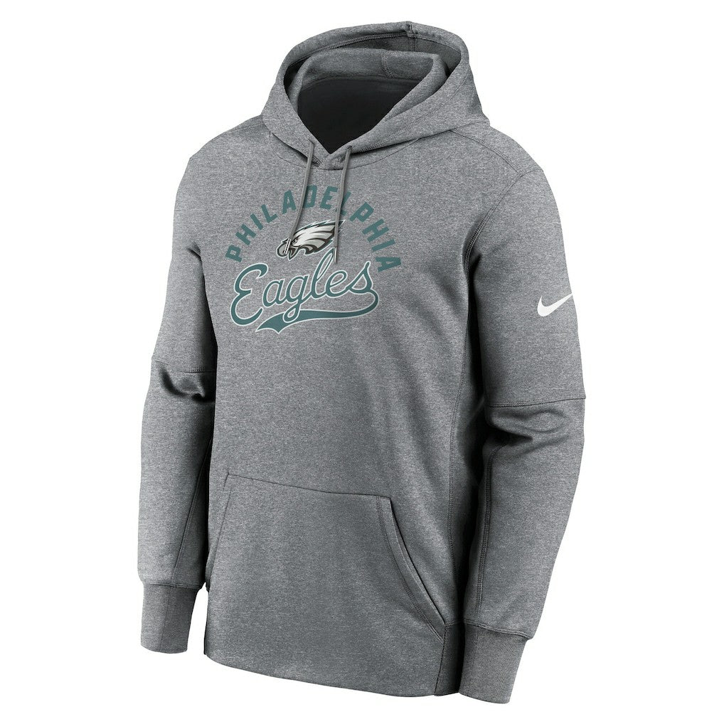Philadelphia Eagles Performance Fleece Pullover Hoodie - Heather Gray Hoodies
