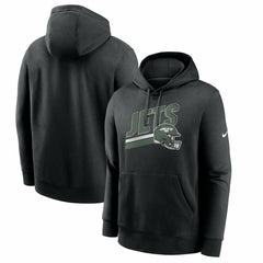 New York Jets Club Fleece Pullover Hoodie - Black Hoodies