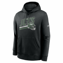 New York Jets Club Fleece Pullover Hoodie - Black Hoodies