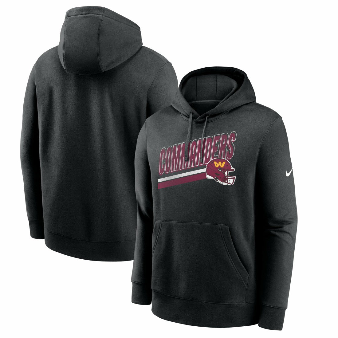 Washington Commanders Club Fleece Pullover Hoodie - Black Hoodies
