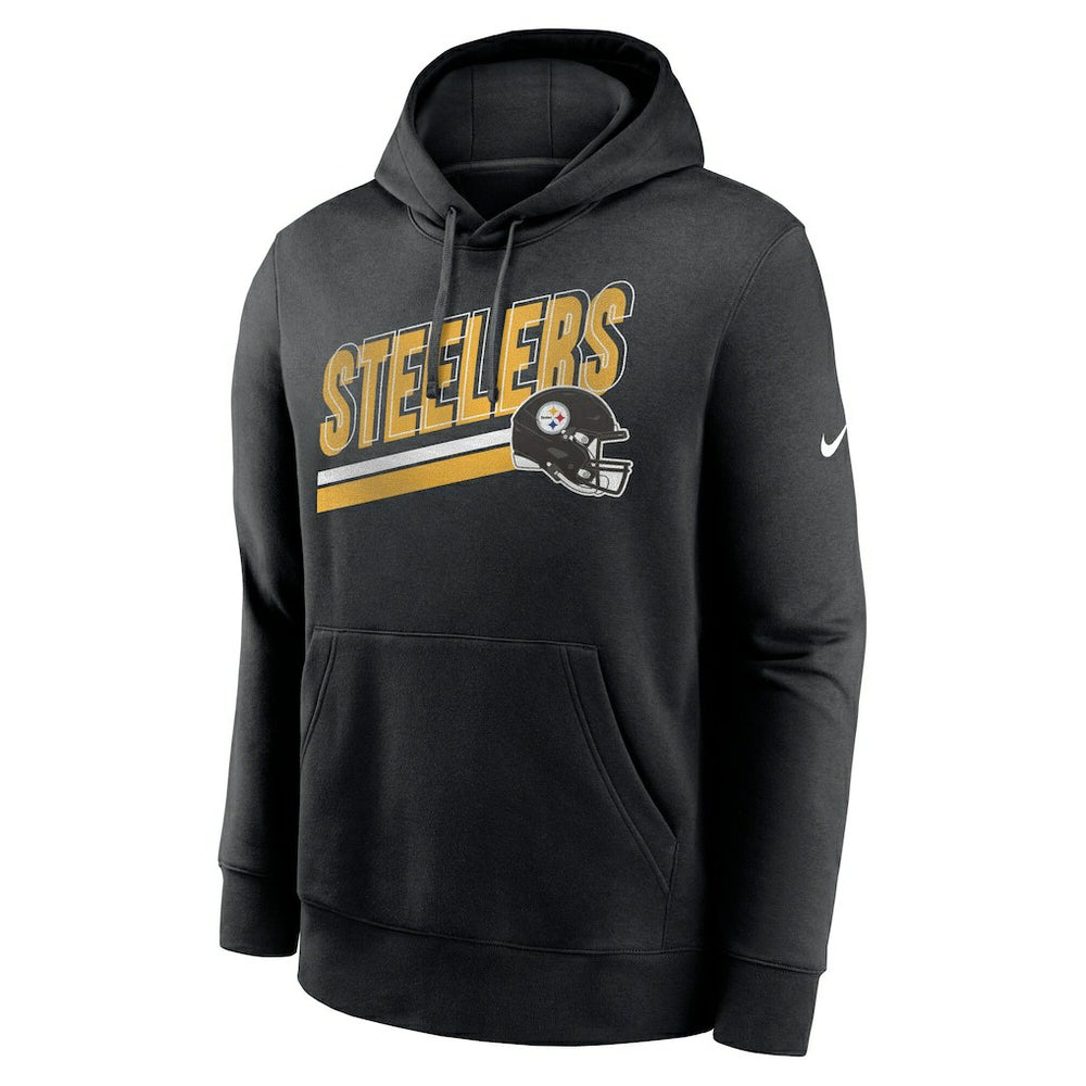 Pittsburgh Steelers Club Fleece Pullover Hoodie - Black Hoodies