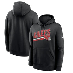 Kansas City Chiefs Club Fleece Pullover Hoodie - Black Hoodies