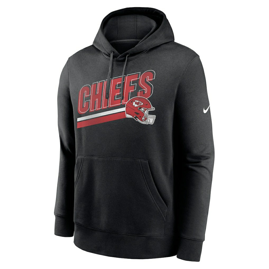Kansas City Chiefs Club Fleece Pullover Hoodie - Black Hoodies