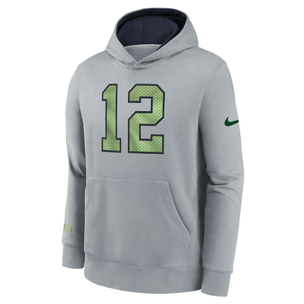 Seattle Seahawks Youth 2025 Rivalries Collection Club Hoodie - Wolf Gray Hoodies