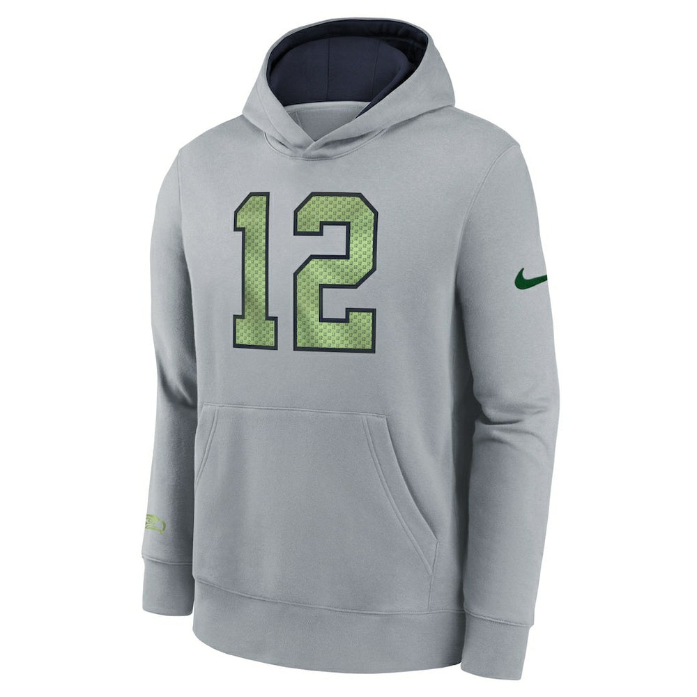 Seattle Seahawks Youth 2025 Rivalries Collection Club Hoodie - Wolf Gray Hoodies