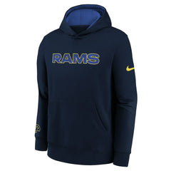 Los Angeles Rams Youth 2025 Rivalries Collection Club Hoodie - Midnight Blue Hoodies
