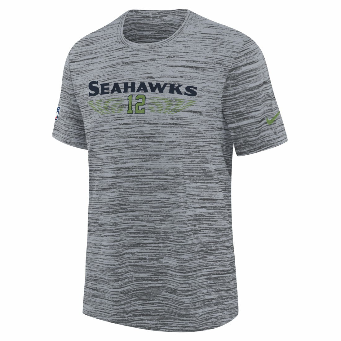 Seattle Seahawks Youth 2025 Rivalries Collection Sideline Velocity Dri-FIT T-Shirt - Wolf Gray T-shirts