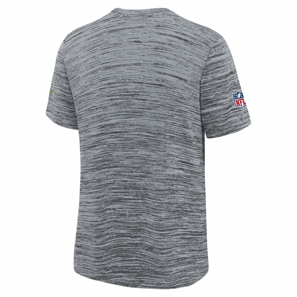 Seattle Seahawks Youth 2025 Rivalries Collection Sideline Velocity Dri-FIT T-Shirt - Wolf Gray T-shirts