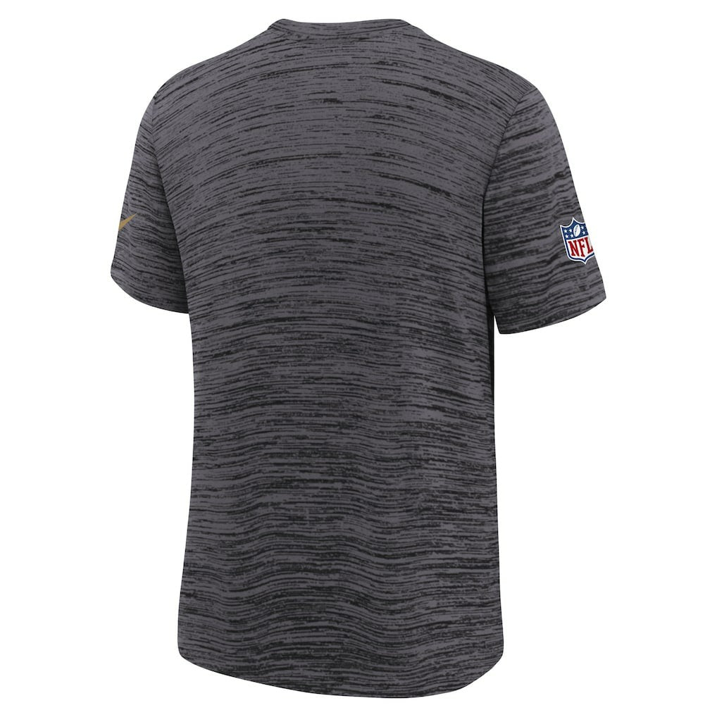 San Francisco 49ers Youth 2025 Rivalries Collection Sideline Velocity Dri-FIT T-Shirt - Heather Black T-shirts