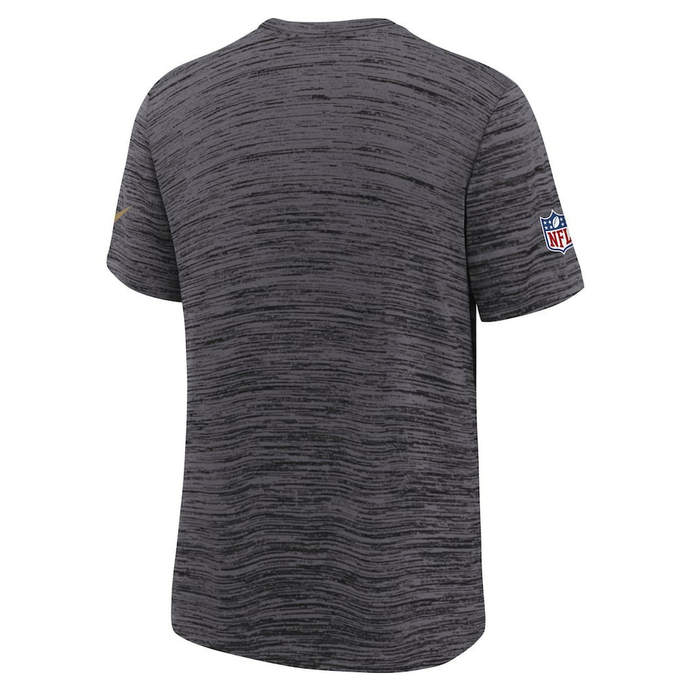 San Francisco 49ers Youth 2025 Rivalries Collection Sideline Velocity Dri-FIT T-Shirt - Heather Black T-shirts
