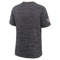 San Francisco 49ers Youth 2025 Rivalries Collection Sideline Velocity Dri-FIT T-Shirt - Heather Black T-shirts