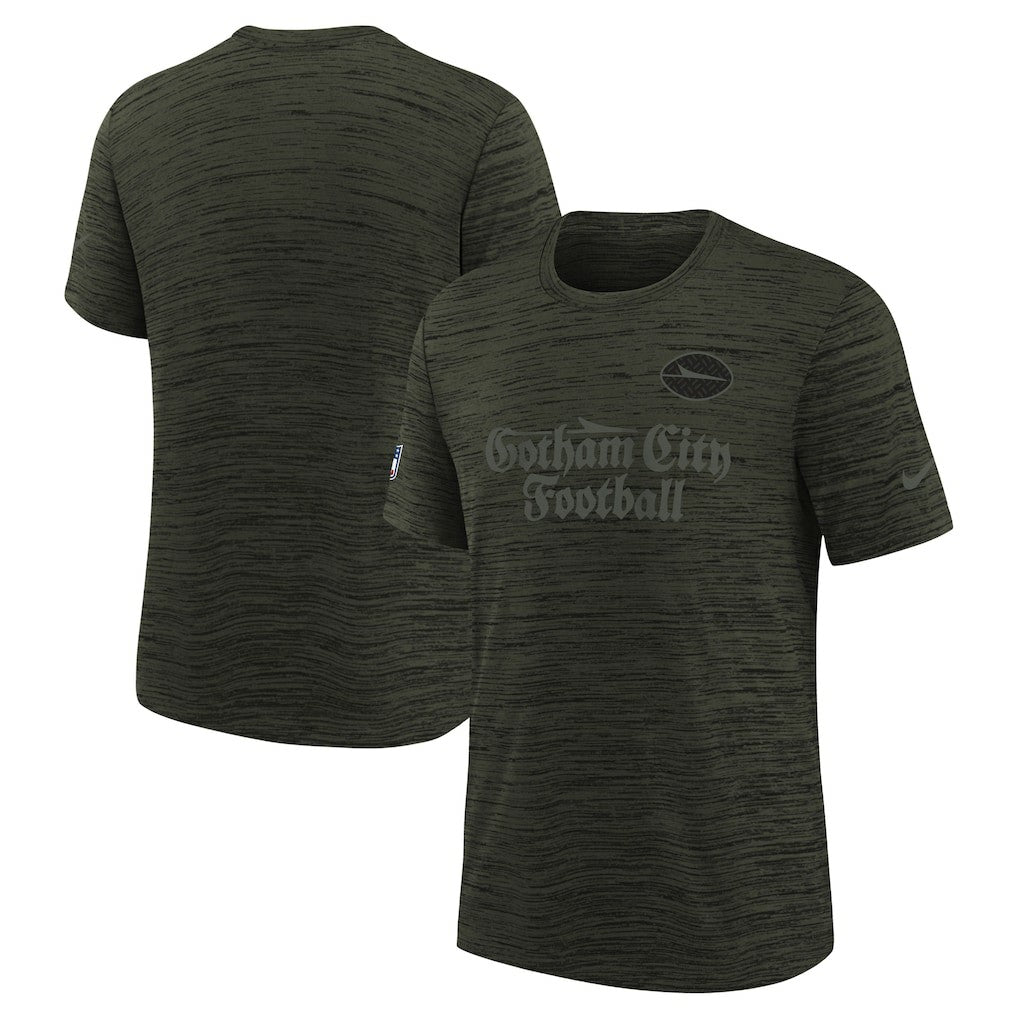 New York Jets Youth 2025 Rivalries Collection Sideline Velocity Dri-FIT T-Shirt - Gotham Green T-shirts