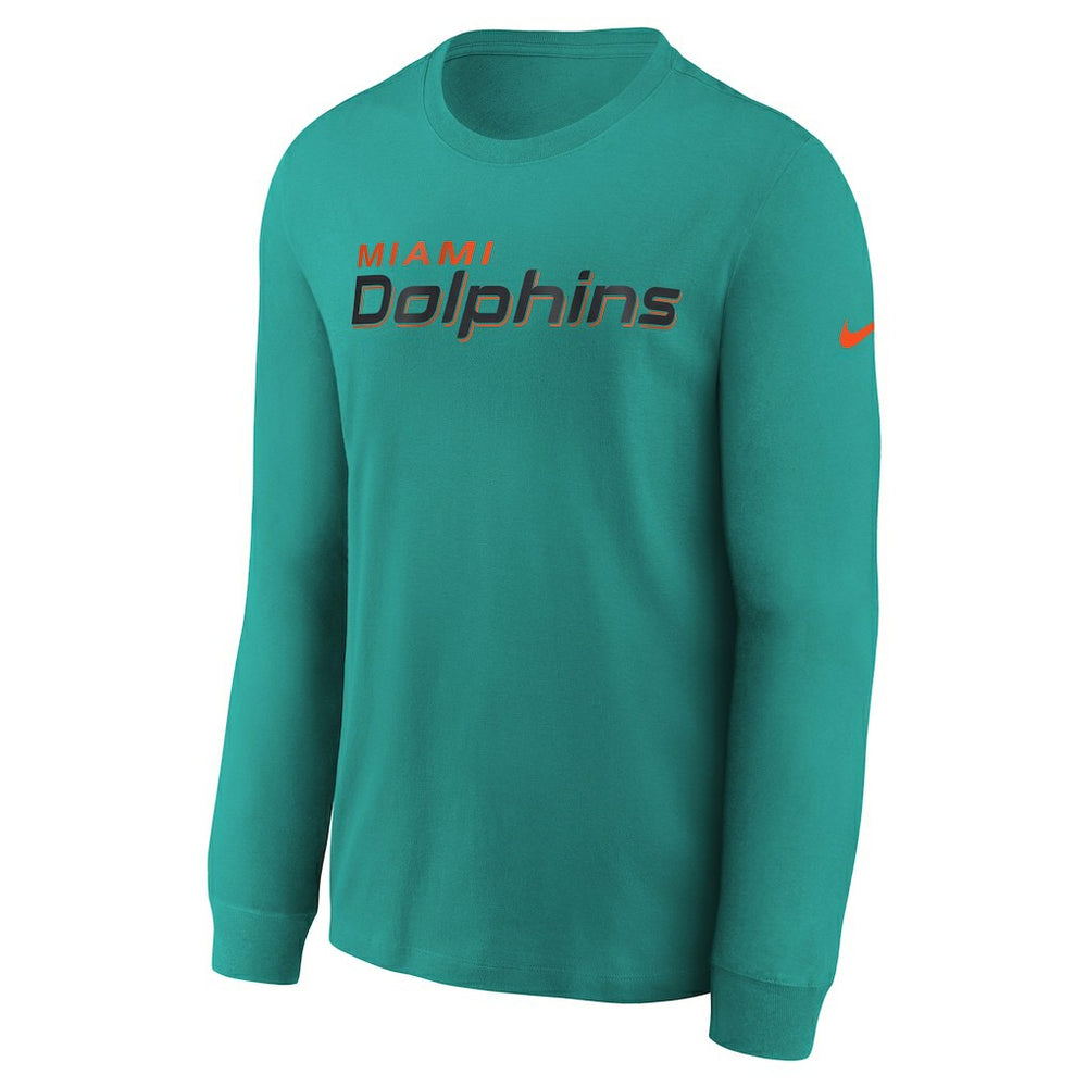 Miami Dolphins Youth 2025 Rivalries Collection Long Sleeve T-Shirt - Turbo Green T-shirts