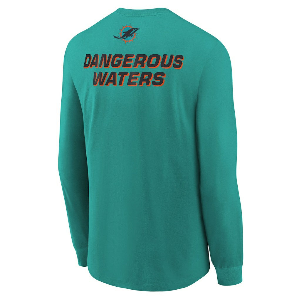 Miami Dolphins Youth 2025 Rivalries Collection Long Sleeve T-Shirt - Turbo Green T-shirts