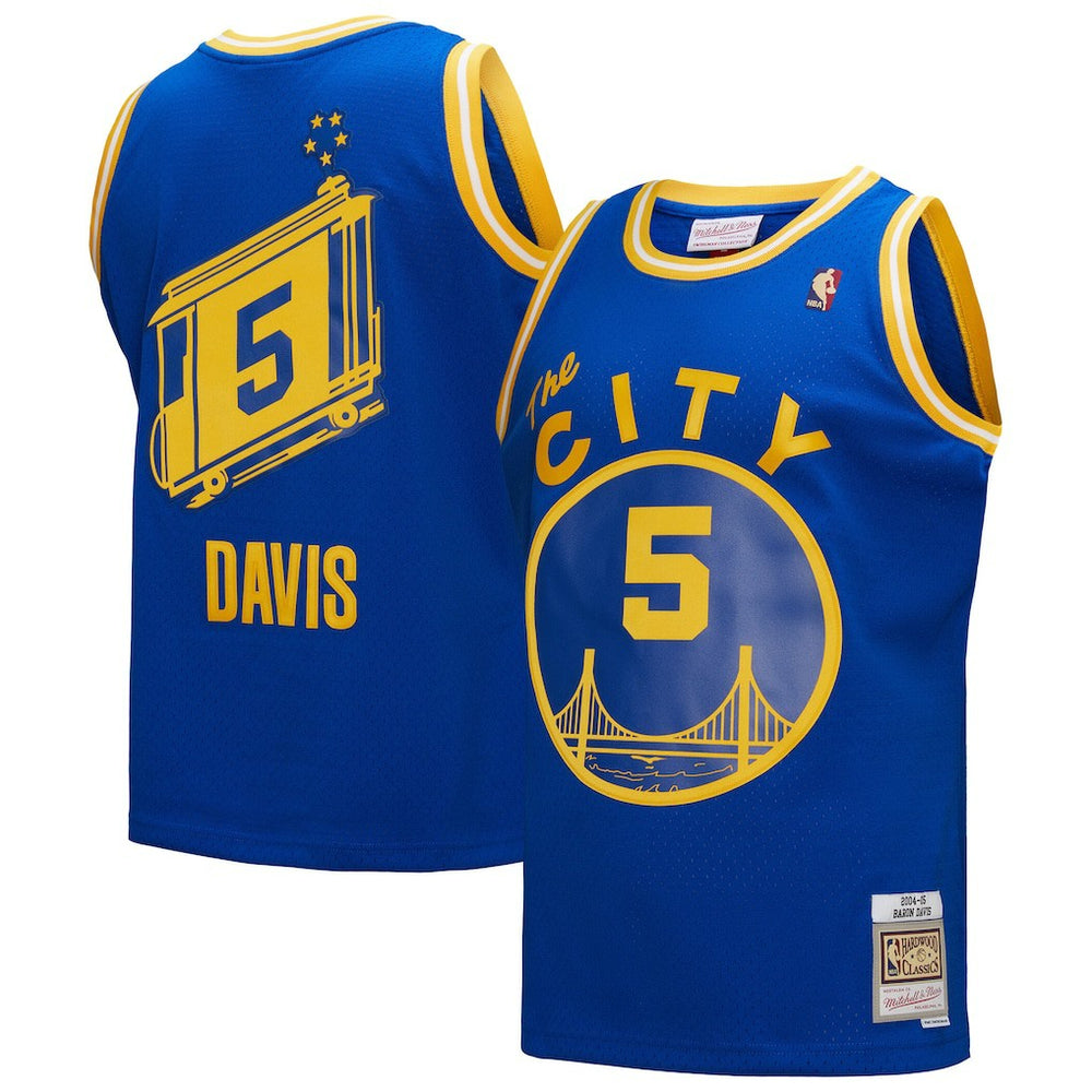 Baron Davis Golden State Warriors Hardwood Classics 2004/05 Swingman Jersey Royal - Mitchell & Ness
