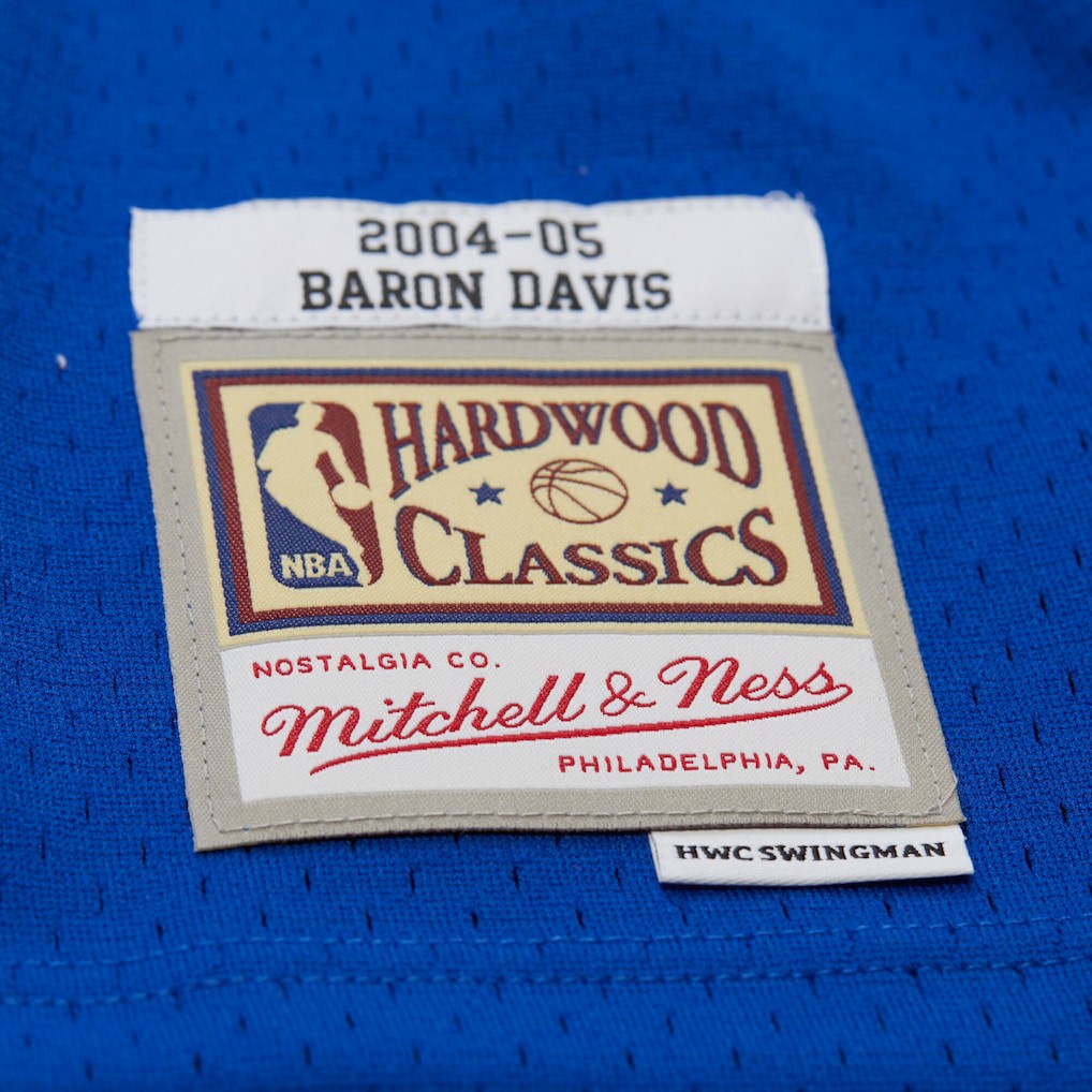 Baron Davis Golden State Warriors Hardwood Classics 2004/05 Swingman Jersey Royal - Mitchell & Ness