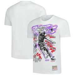 Vince Carter Toronto Raptors Hardwood Classics Chalked Up T-Shirt White - Mitchell & Ness