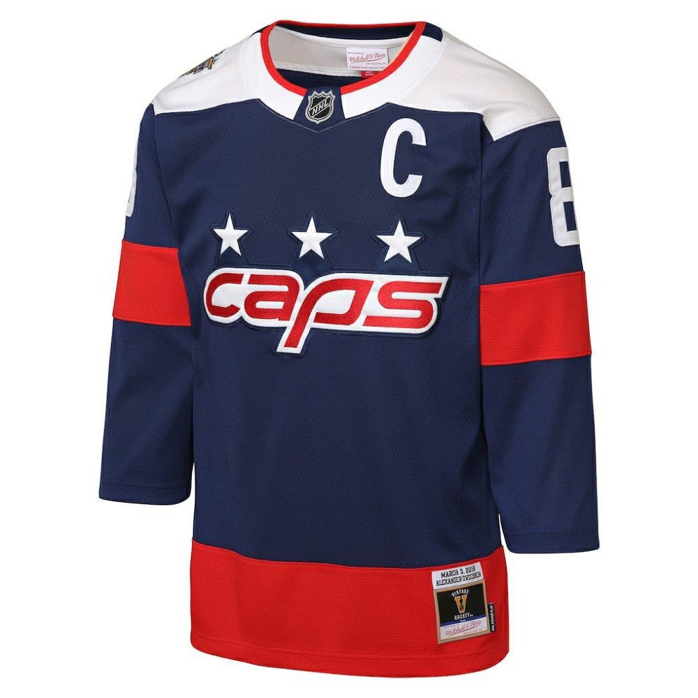 Alexander Ovechkin Washington Capitals Mitchell & Ness Youth 2018 NHL Stadium Series Power Play 2.0 Player Jersey - Navy | US 202689920