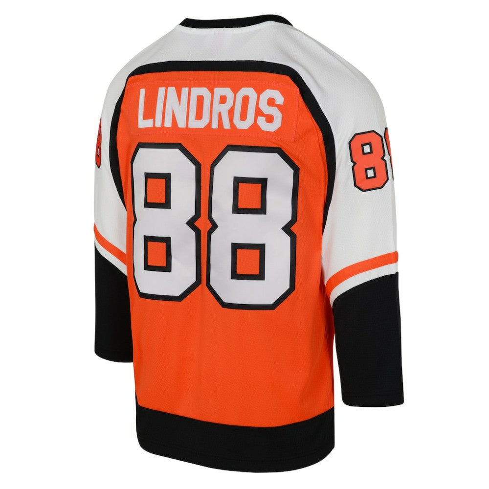 Eric Lindros Philadelphia Flyers Mitchell & Ness Youth 1996/97 Power Play 2.0 Player Jersey with Captain Patch - Orange | US 202689921