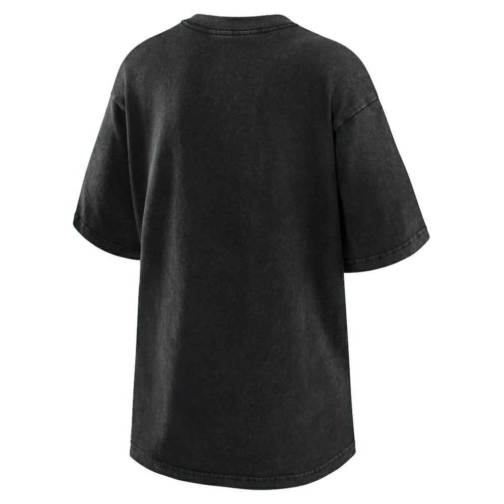 Atlanta Braves WEAR by Erin Andrews Women's Oversized Boyfriend T-Shirt - Charcoal T-shirts