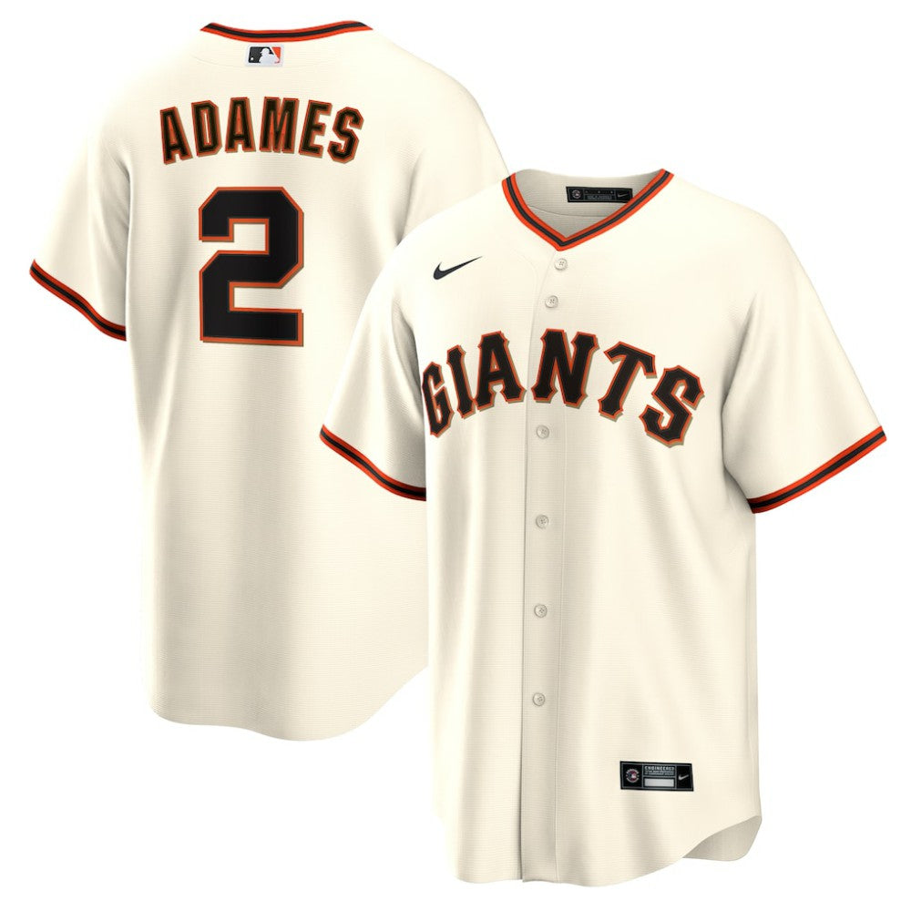 Willy Adames San Francisco Giants Nike Home Replica Jersey - Cream Jerseys