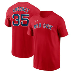 Garrett Crochet Boston Red Sox Nike Fuse Name & Number T-Shirt - Red T-shirts